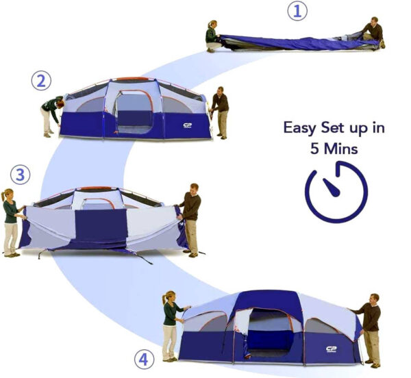 CAMPROS 8 Person Tent - Image 8