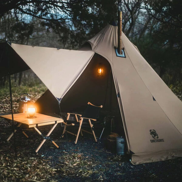 Onetigris 2-4 Person Northgaze Canvas Teepee Tent - Image 3