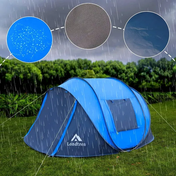 Londtren 4 Person Pop Up Family Tent - Image 4