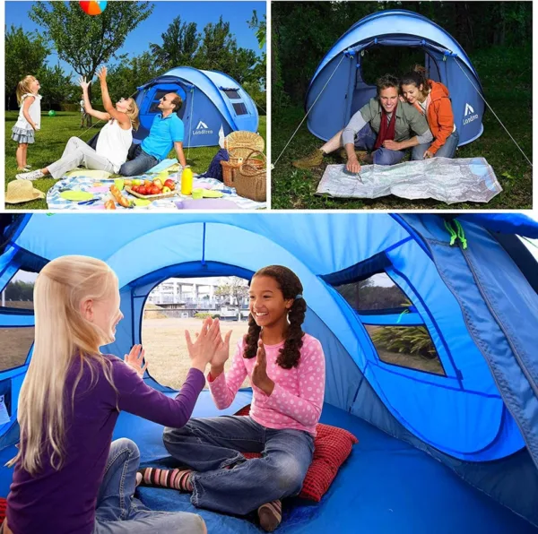 Londtren 4 Person Pop Up Family Tent - Image 2