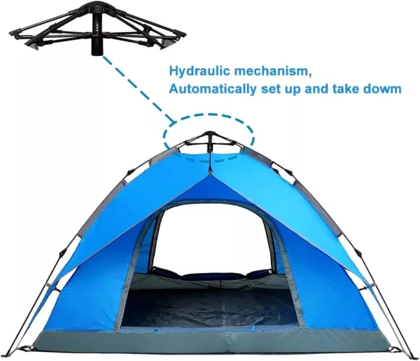 Night Cat Waterproof 4 Person Instant Pop Up Tent - Image 2