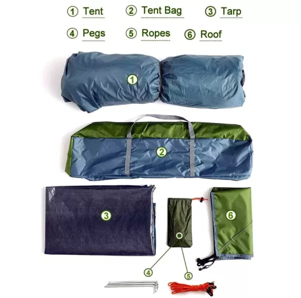 Night Cat Waterproof 4 Person Instant Pop Up Tent - Image 5