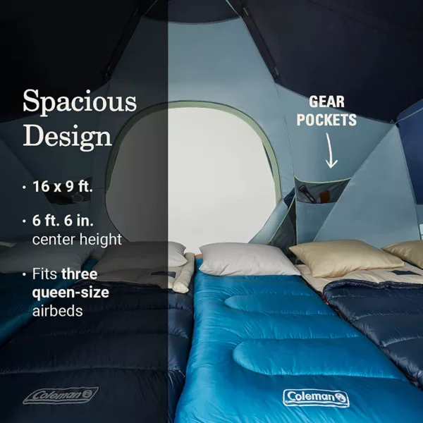 Coleman Skydome™ XL 10-Person Tent with Dark Room™ Technology - Image 6