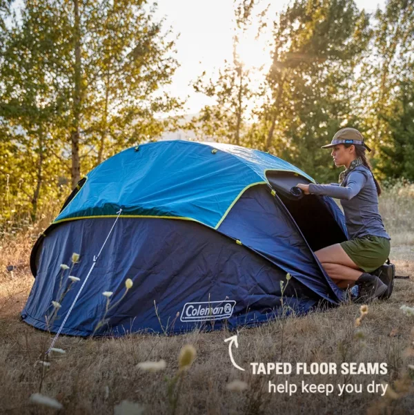 Coleman 4-Person Camp Burst™ Pop-Up Tent with Dark Room™ Technology - Image 7